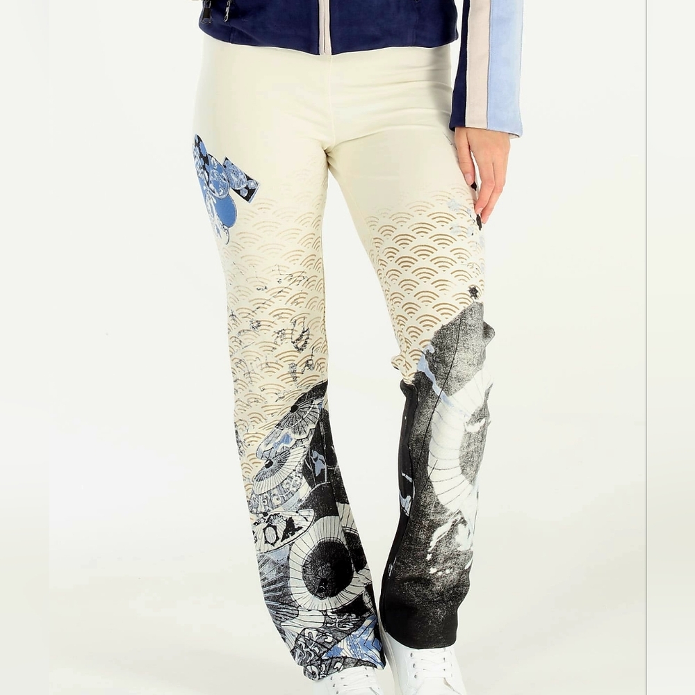 Asian prints Zen pants, French terry - NWT- Size XL